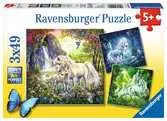 PIĘKNE JEDNOROŻCE 3X49 Puzzle;Puzzle dla dzieci - Ravensburger