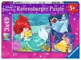 Ravensburger Disney Princess, Princess Adventure 3x 49pc Jigsaw Puzzles Puslespil;Puslespil for børn - Ravensburger