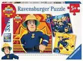 Puzzle dla dzieci 2D: Strażak Sam 3x49 elementów Puzzle;Puzzle dla dzieci - Ravensburger