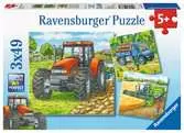 Stroje v zemědělství 3x49 dílků 2D Puzzle;Dětské puzzle - Ravensburger