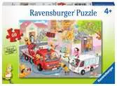 STRAŻ POŻARNA I POGOTWIE RATUNKOWE 60 EL Puzzle;Puzzle dla dzieci - Ravensburger