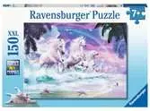 JEDNOROŻCE NA PLAŻY 150 EL Puzzle;Puzzle dla dzieci - Ravensburger
