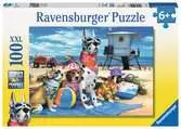 BRAK PSÓW NA PLAŻY 100 EL Puzzle;Puzzle dla dzieci - Ravensburger