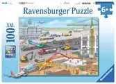 Stavba na letišti 100 dílků 2D Puzzle;Dětské puzzle - Ravensburger