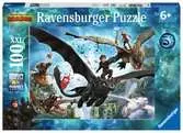 Puzzle 100 p XXL - Le monde caché / Dragons 3 Puzzle;Puzzle enfant - Ravensburger