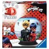 Puzzle 3D rond 72 p - Miraculous 3D puzzels;Puzzle Ball 3D - Ravensburger