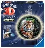 Puzzle 3D Ball 72 p illuminé - Les grands félins Puzzle 3D;Puzzles 3D Ronds - Ravensburger