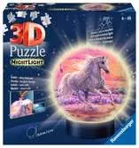Nachtlicht - Pferde am Strand 3D Puzzle;3D Puzzle-Ball - Ravensburger
