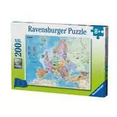 Mapa Evropy 200 dílků 2D Puzzle;Dětské puzzle - Ravensburger