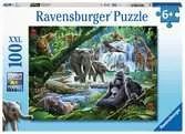 Ravensburger Jungle Families XXL 100 piece Jigsaw Puzzle Puzzles;Children s Puzzles - Ravensburger