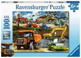Ravensburger Construction Vehicles XXL 100 piece Jigsaw Puzzle Puzzles;Children s Puzzles - Ravensburger