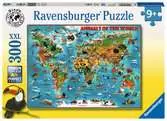 13257 7 どうぶつ世界地図 300ピース パズル;お子様向けパズル - Ravensburger