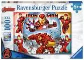 Marvel hero: Iron Man 100 dílků 2D Puzzle;Dětské puzzle - Ravensburger