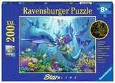 PODWODNY RAJ (BŁYSZCZĄCE) XXL 200 EL Puzzle;Puzzle dla dzieci - Ravensburger
