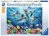 Ravensburger Dolphins 500pc Jigsaw Puzzle Puzzles;Adult Puzzles - Ravensburger