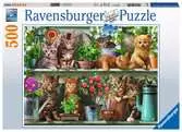 KOTY NA PÓŁCE 500 EL Puzzle;Puzzle dla dorosłych - Ravensburger