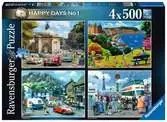 Ravensburger Happy Days Collection No.1 Look North 4x 500pc Jigsaw Puzzle Puzzles;Adult Puzzles - Ravensburger
