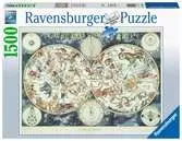 Ravensburger World Map 1500pc Jigsaw Puzzle Puslespil;Puslespil for voksne - Ravensburger