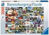 Ravensburger 99 VW Campervan Moments, 3000pc Jigsaw puzzle Puzzles;Adult Puzzles - Ravensburger