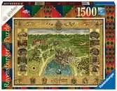 Harry Potter Hogwarts Map, 1500pc Puzzles;Adult Puzzles - Ravensburger
