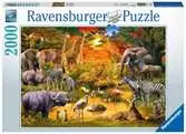SPOTKANIE DZIKICH ZWIERZĄT 2000EL Puzzle;Puzzle dla dorosłych - Ravensburger