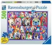 Kleurrijke honden / Chiens hauts en couleurs Puzzels;Puzzels voor volwassenen - Ravensburger
