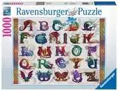 Dračí abeceda 1000 dílků 2D Puzzle;Puzzle pro dospělé - Ravensburger