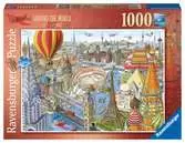 Cesta kolem světa za 80 dní 1000 dílků 2D Puzzle;Puzzle pro dospělé - Ravensburger