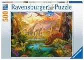 Puzzle 500 p - La terre des dinosaures Puzzle;Puzzle adulte - Ravensburger