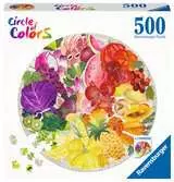 Round puzzle Circle of colors Fruits and Vegetables Puzzels;Puzzels voor volwassenen - Ravensburger