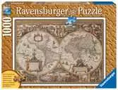 ANTYCZNA MAPA ŚWIATA 1000EL Puzzle;Puzzle dla dorosłych - Ravensburger