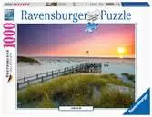 Puzzle 2D 1000 elementów: Zachód słońca w Amrum Puzzle;Puzzle dla dorosłych - Ravensburger
