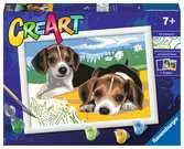 CreArt Štěňata Jack Russella Kreativní a výtvarné hračky;CreArt Malování pro děti - Ravensburger