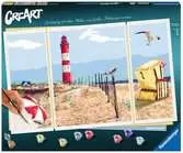 CreArt Serie Premium Trittico - Spiaggia Juegos Creativos;CreArt Adultos - Ravensburger