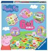 Ravensburger Peppa Pig, 6 in 1 Games Games;Children s Games - Ravensburger