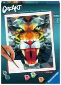 CreArt - 24x30 cm - Polygon Tiger Loisirs créatifs;Création d objets - Ravensburger