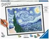 CreArt - 30x40 cm - Van Gogh - La nuit étoilée Loisirs créatifs;Peinture - Numéro d’art - Ravensburger