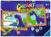 CreArt Serie Junior: 2 x Dinosauri Juegos Creativos;CreArt Niños - Ravensburger