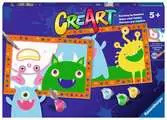 CreArt Serie Junior: 2 x Monsters Juegos Creativos;CreArt Niños - Ravensburger