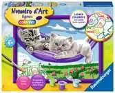 Numéro d art - 18x24cm - Chaton dans le hamac Loisirs créatifs;Peinture - Numéro d art - Ravensburger