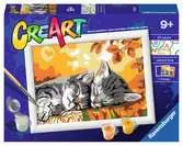 CreArt Paint by Numbers - Autumn Kitties Arts & Crafts;CreArt - Ravensburger