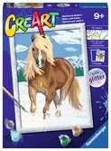 CreArt, Cavallo, Dipingere con i Numeri per Bambini, Età Raccomandata 7+ Creatività;CreArt - Ravensburger