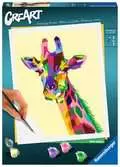 CreArt - 24x30 cm - girafe Loisirs créatifs;Peinture - Numéro d art - Ravensburger