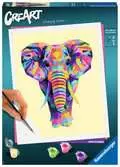 CreArt - grand - elephant Loisirs créatifs;Peinture - Numéro d Art - Ravensburger