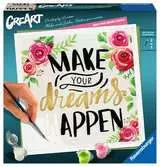 CreArt - 20x20 cm - Make your dreams happen Loisirs créatifs;Peinture - Numéro d’art - Ravensburger