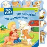 ministeps: Wer macht Miau? Wer bellt Wau-wau? Kinderbücher;Babybücher und Pappbilderbücher - Ravensburger