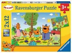 Puzzle, Kid e cats, 2x12 Pezzi, Età Consigliata 3+ - immagine 1 - Clicca per ingrandire