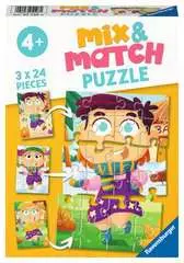 Puzzles Mix & Match 3x24 p - Les vêtements - Image 1 - Cliquer pour agrandir