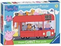 Ravensburger Peppa Pig London Bus, 24pc Giant Shaped Floor Jigsaw Puzzle - image 1 - Click to Zoom