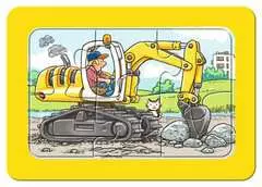 Puzzle dla dzieci 2D: Traktor, koparka i ciężarówka 3x6 elementów - Zdjęcie 2 - Kliknij aby przybliżyć